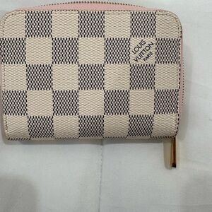 Louis Vuitton Damier Azur Wallet - Cream and Black
